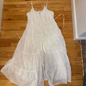 Patrons of Peace White Eyelet Maxi Dress